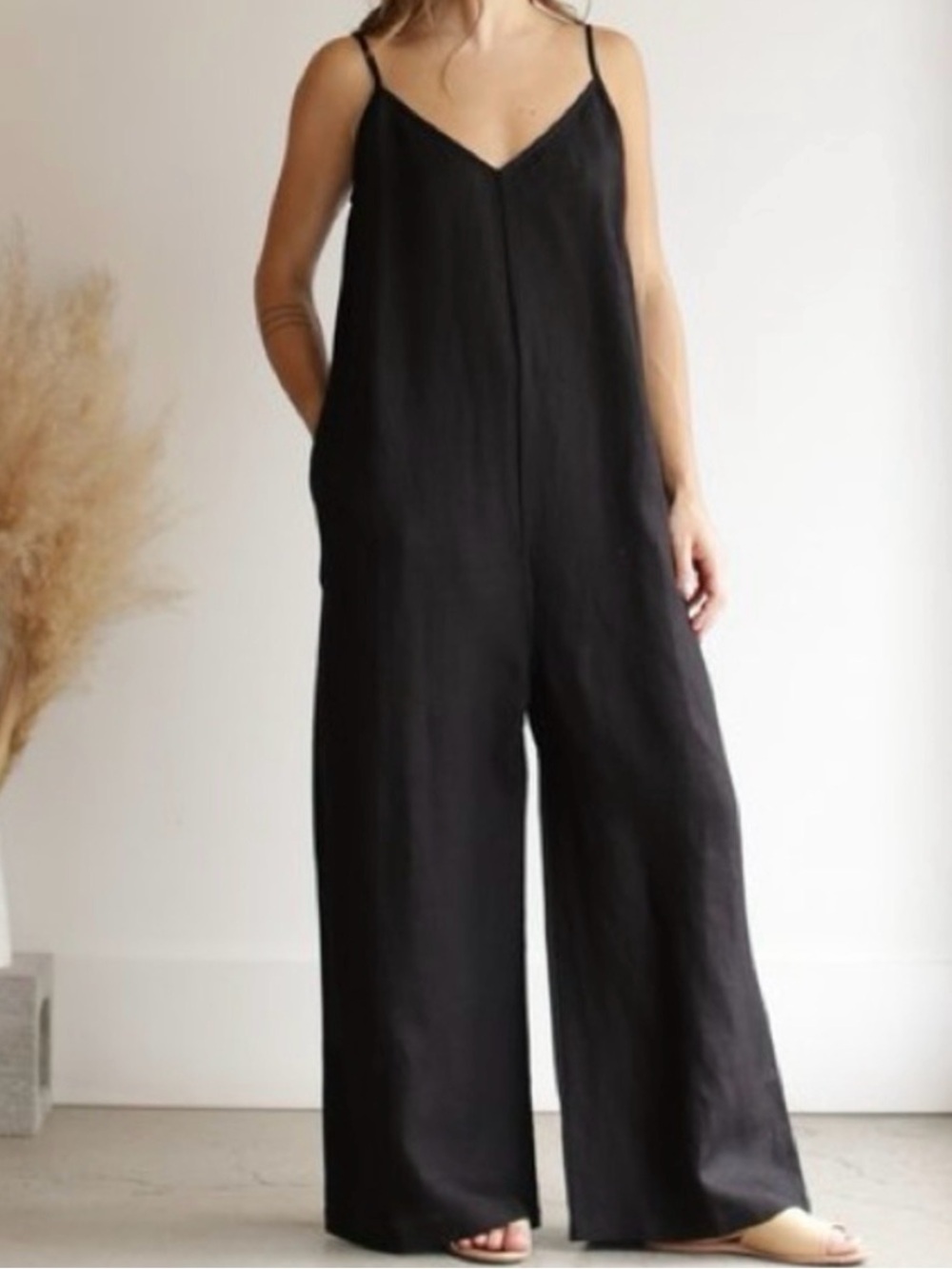 Ali Golden Raw Silk Jumpsuit